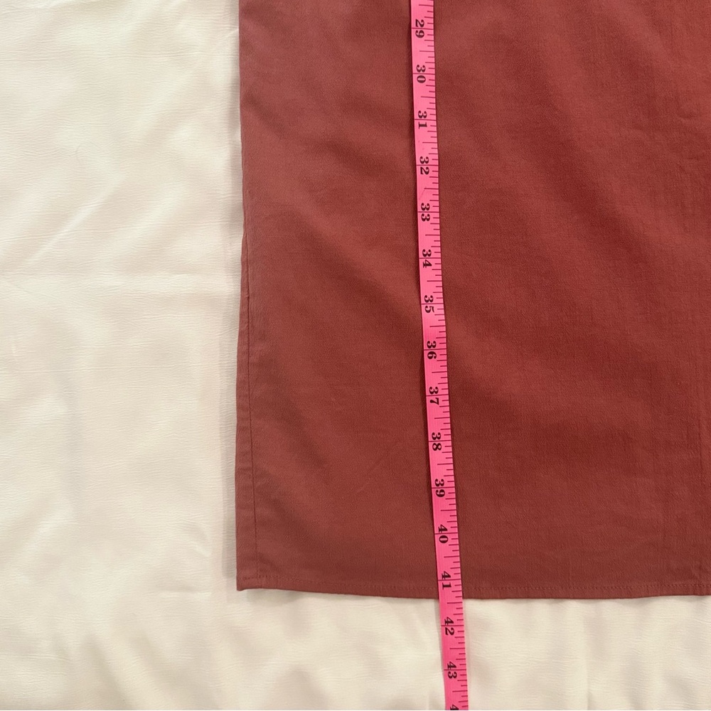 Abercrombie & Fitch Mauve Slip Midi Dress with Side Slit, Size Medium Petite - Picture 7 of 10